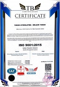 ISO 9001-2015 Yakan Aydınlatma