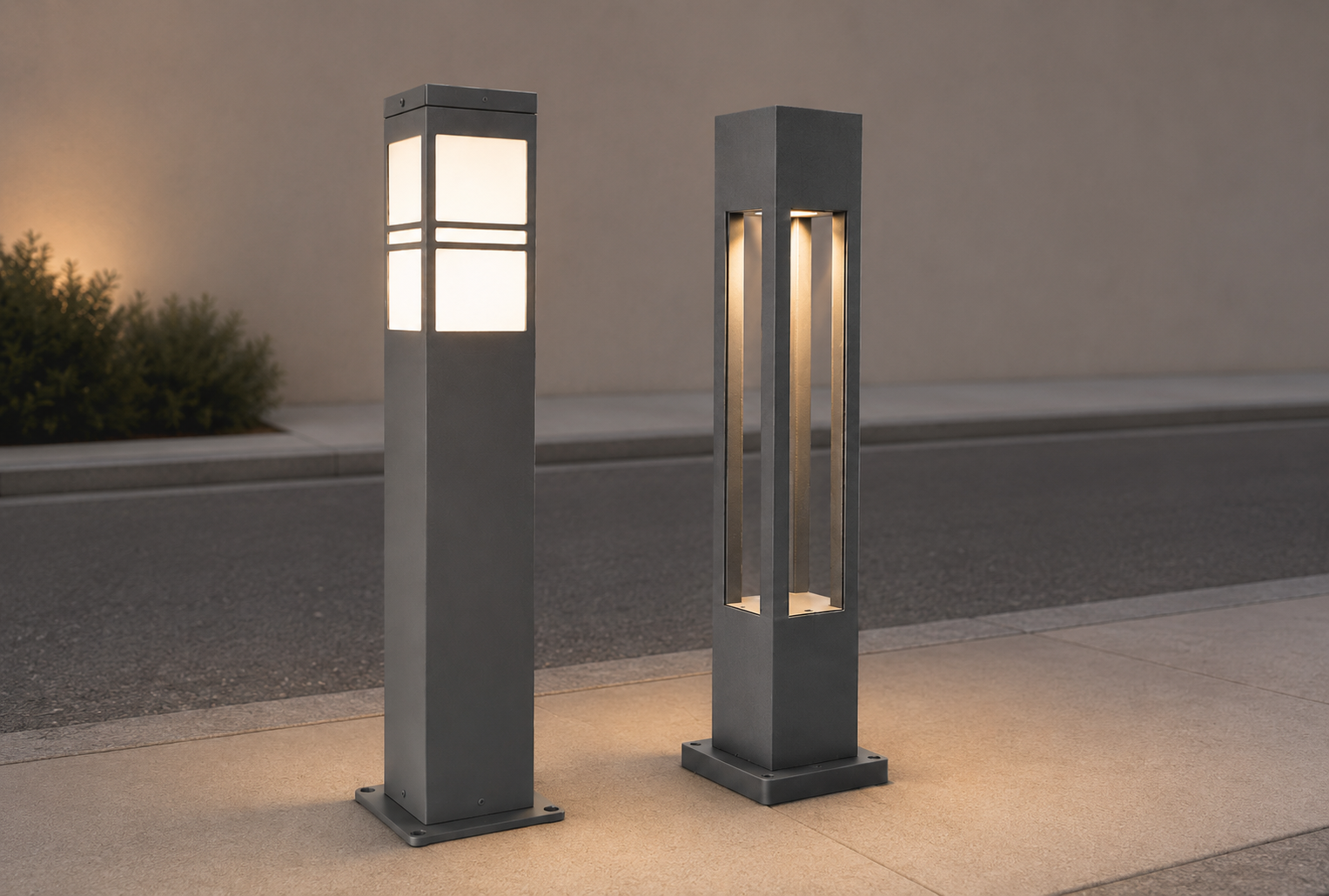 Modern Bollard Lawn Lights