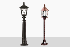 Decortive Outdoor Bollard Light