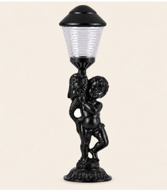 Outdoor Light Pole with 20 cm Tiered Globe