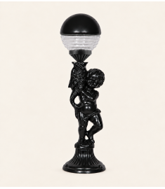 Outdoor Light Pole with 20 cm Tiered Globe