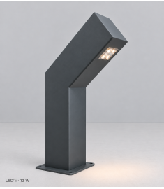 Outdoor Lighting Fixture with Short Angled Body