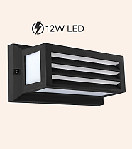 PLASTİK AYDINLATMA ULTRA PANJURLU APLİK 12w LEDLİ 3000K