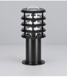 Outdoor Pillar Light with Globe, Tube Base