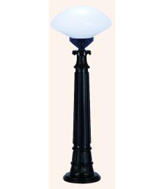 Pathway Bollard Light with 35 cm Elliptical Opal Acrylic Globe