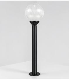 Pathway Bollard Light with 20 cm Prismatic Globe, Flange Base, Tube Base