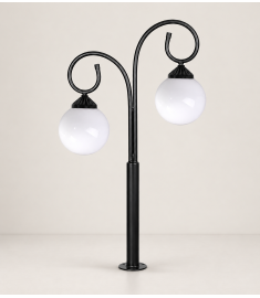 Pathway Bollard Light with 20 cm Opal Globe