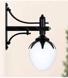 Single Arm Outdoor Wall Light with Inverted