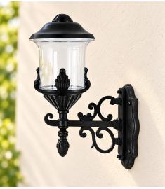 Single Arm Outdoor Wall Light with Lantern