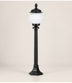 Pathway Bollard Light with 42 cm Lantern, Shade, Flush Base, Tube Base, Short, 42 mm Tube