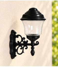Single Arm Outdoor Wall Light with Lantern