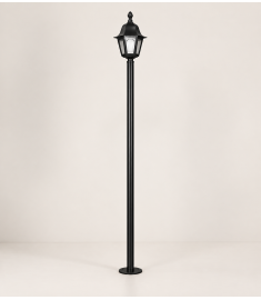 Pathway Bollard Light with Lantern, Flange Base, Hexagonal Base, Tube Base, Long Tube