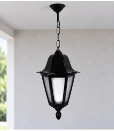 Pendant Light with Lantern, Hexagonal Base