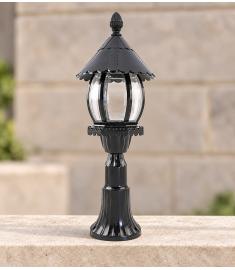 Outdoor Pillar Light with Long Round Base