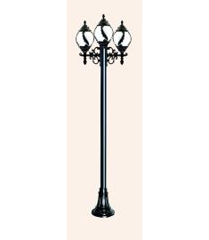 Three Arm Outdoor Light Pole