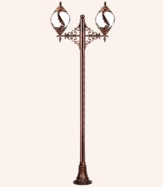 Double Arm Outdoor Light Pole