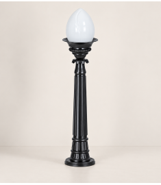 Pathway Bollard Light with Globe, Flush Base