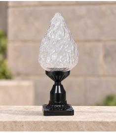 Outdoor Pillar Light with Globe, Square Base