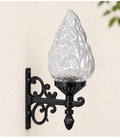 Single Arm Outdoor Wall Light with Opal Globe