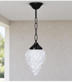 Pendant Light with Opal Globe
