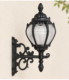 Single Arm Outdoor Wall Light with Lantern