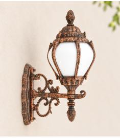 Single Arm Outdoor Wall Light with Lantern