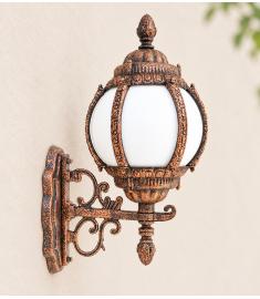 Single Arm Outdoor Wall Light with Lantern