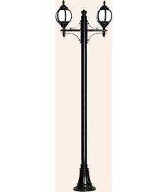 Double Arm Outdoor Light Pole