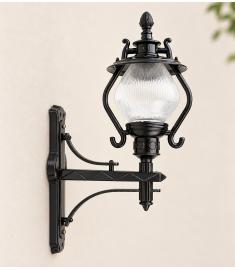 Single Arm Outdoor Wall Light with Lantern