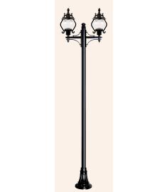 Double Arm Outdoor Light Pole