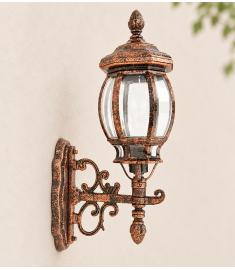 Single Arm Outdoor Wall Light with Lantern