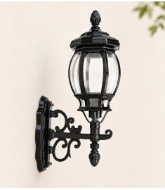 Single Arm Outdoor Wall Light with Lantern