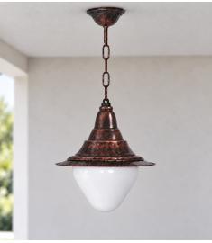 Pendant Light with Teardrop Opal Globe, Shade