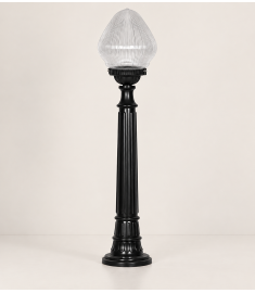 Pathway Bollard Light with Teardrop Prismatic Globe