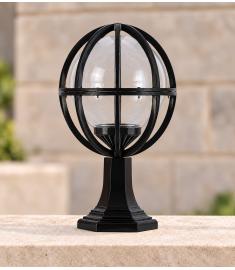 Outdoor Pillar Light with Hexagonal Base