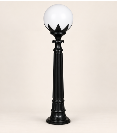 Pathway Bollard Light with 25 cm Opal Globe