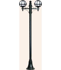 Double Arm Outdoor Light Pole