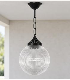Pendant Light with 20 cm Prismatic Globe