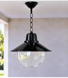 Pendant Light with 25 cm Clear Globe, Shade