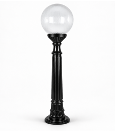 Pathway Bollard Light with 25 cm Prismatic Globe