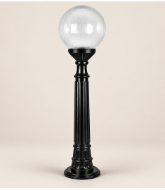 Pathway Bollard Light with 25 cm Prismatic Globe