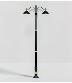 Double Arm Outdoor Light Pole