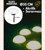 Acrylic Globe Light Fixture Ø35cm (Mushroom Model)