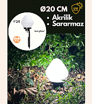 Acrylic Globe Light Fixture Ø20cm (Egg Model)