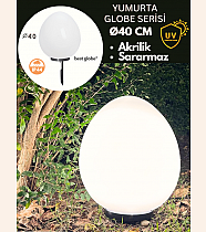 Acrylic Globe Light Fixture Ø40cm (Egg Model)