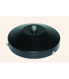 Globe Holder with Flush Base, Ribbed, 3/8 Threaded