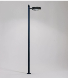 Single Arm Outdoor Light Pole with 35W, Flange Base