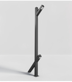 Upper and Lower Single Arm Outdoor Light Pole