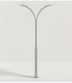 Double Arm Outdoor Light Pole
