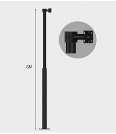 Camera Pole with Tube Base